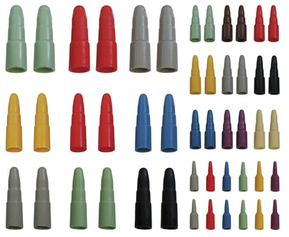 KL-0121-75 - Juego de tapones para conductos de vacío, 48 piezas: Tapones cónicos de plástico en varios colores y tamaños