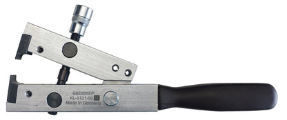 KL-0121-9600 B - Alicates para abrazaderas de manguera: Alicates metálicos con mango negro y tornillo de ajuste superior