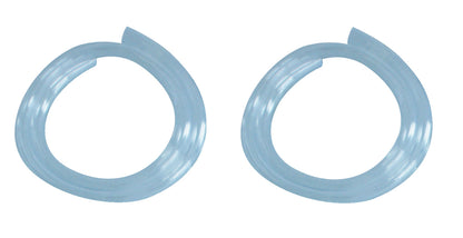 KL-0124-4105 - Manguera (2 piezas): Dos anillos de manguera plástica transparente azulada
