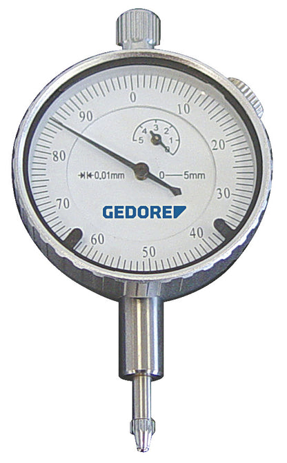 KL-0128-0 - Reloj comparador Ø 40 mm: Reloj comparador circular con esfera graduada y palpador vertical