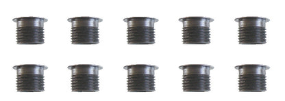 KL-0132-5304 - Insertos roscados M8x1, 10mm de largo (10 piezas): Diez insertos roscados metálicos con brida