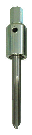 KL-0132-5503 - Toque M8x1: Punta metálica cónica con cuadradillo hembra y tornillo de fijación lateral