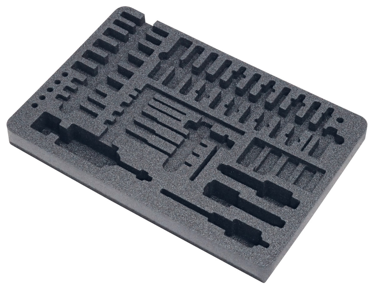 KL-0132-5692 A - Inserto para herramientas para bujías incandescentes: Espuma organizadora gris con recortes
