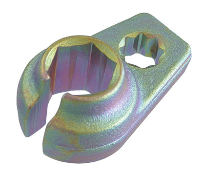 KL-0132-6 - Llave de vaso angular SW 22 mm: Cabezal abierto con boca dentada y cuadradillo hembra, acabado bicromatado