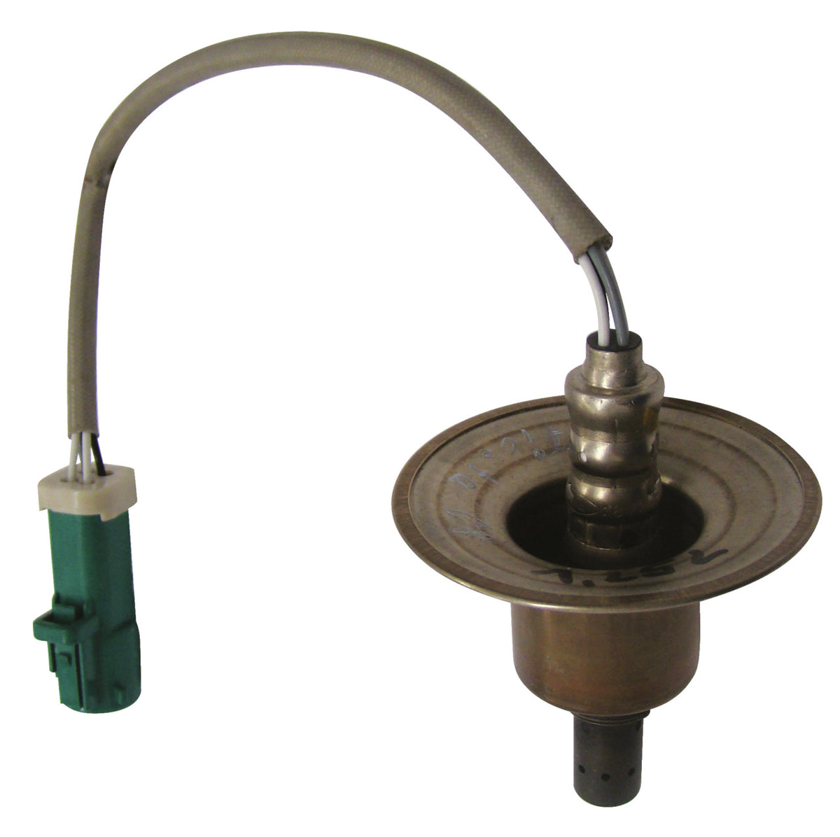 KL-0132-84 - Llave de vaso, hexagonal, 22mm (waf), 110mm: Sonda con cable trenzado y conector verde, cuerpo metálico roscado