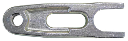 KL-0165-1401 - Horquilla 30mm: Horquilla metálica con extremo bifurcado y orificio circular