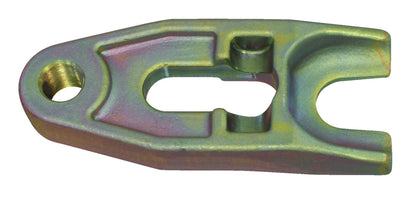 KL-0165-3001 - Horquilla 30mm: Pieza metálica en forma de horquilla con orificio roscado y muescas centrales
