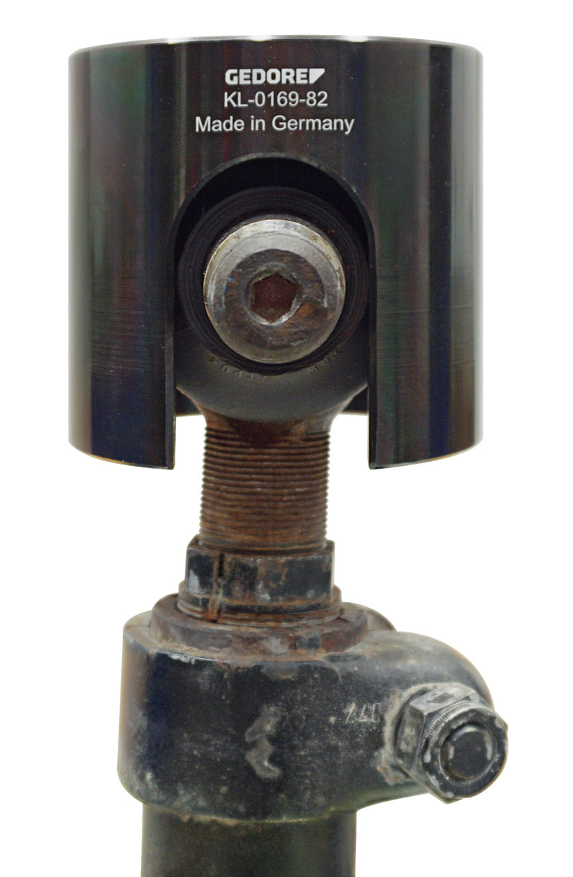 KL-0169-82 - Llave de vaso para tirantes: Extractor tubular ajustado sobre rótula de dirección roscada