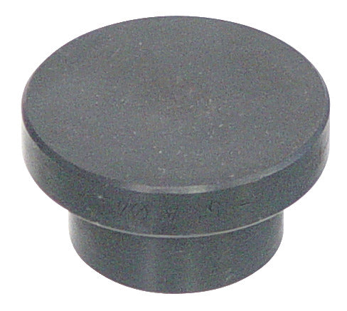 KL-0174-854 - Pieza de presión para cubos de rueda: Pieza cilíndrica negra con base escalonada y superficie superior lisa