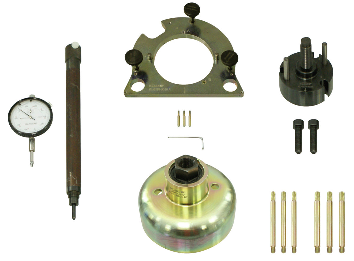 KL-0178-30 K - Kit de instalación para bridas de sellado con rueda sensora integrada: Reloj comparador, varilla