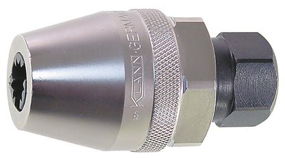 KL-0181-1 - Destornillador 3/8": Extractor de espárragos con cuerpo moteado y tuerca hexagonal negra