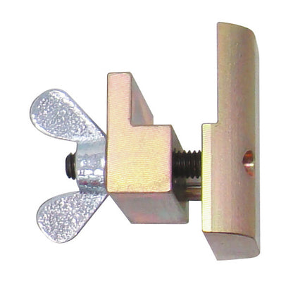 KL-0183-702 - Herramienta de instalación de cinturón: Abrazadera metálica con tornillo y tuerca de mariposa para fijación