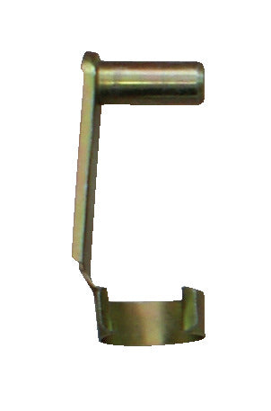 KL-0184-0103 - Perno plegable con resorte: Perno metálico en forma de gancho con clip de resorte en el extremo inferior