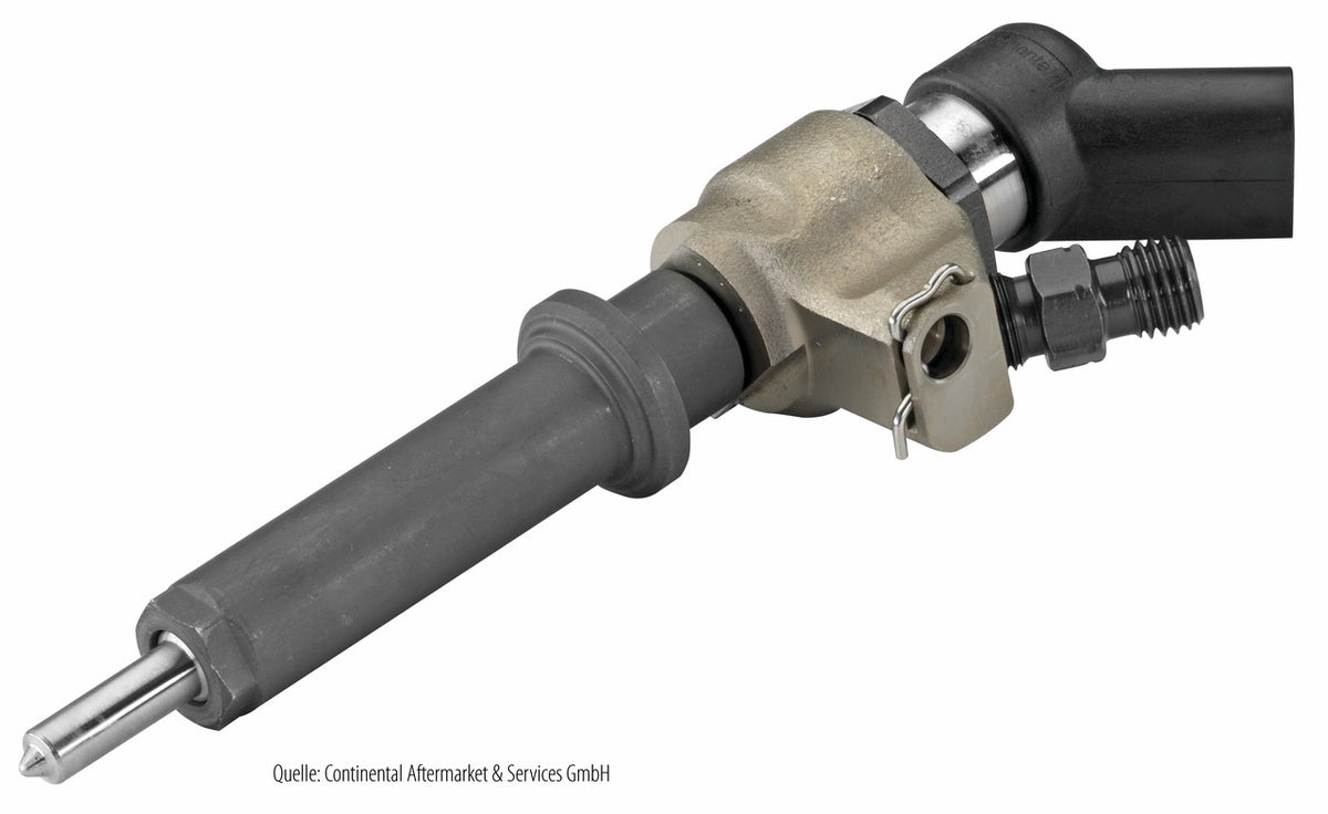 KL-0186-1282 A - Kit de actualización Siemens-Inyector, M27x1: Inyector diésel metálico con conector eléctrico negro