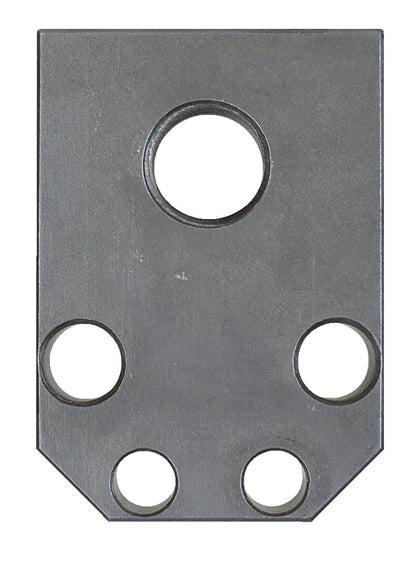 KL-0186-9000-1 - Placa cabezal extractor de boquillas: Placa metálica rectangular con un orificio central grande