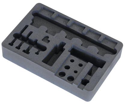 KL-0186-9090-2 A - Inserto de espuma: Inserto de espuma gris con cavidades moldeadas para herramientas