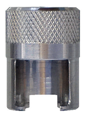 KL-0187-1002 - Extractor para martillo de impacto: Extremo metálico con superficie moleteada y muescas en la base