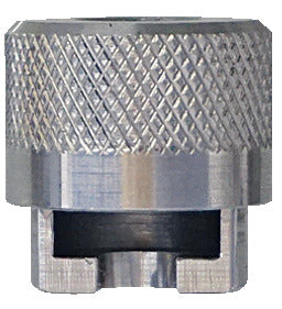 KL-0187-1004 - Extractor para martillo de impacto: Casquillo metálico con superficie moleteada y ranura interior rectangular