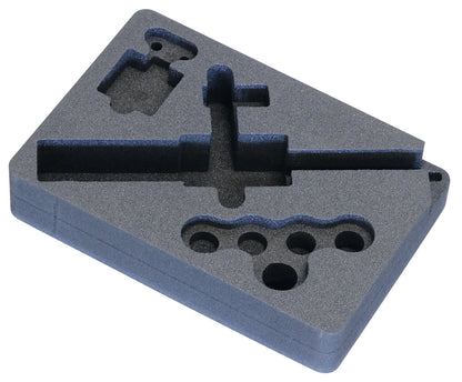 KL-0187-1090 - Inserto de espuma: Espuma moldeada gris con cavidades recortadas para herramientas