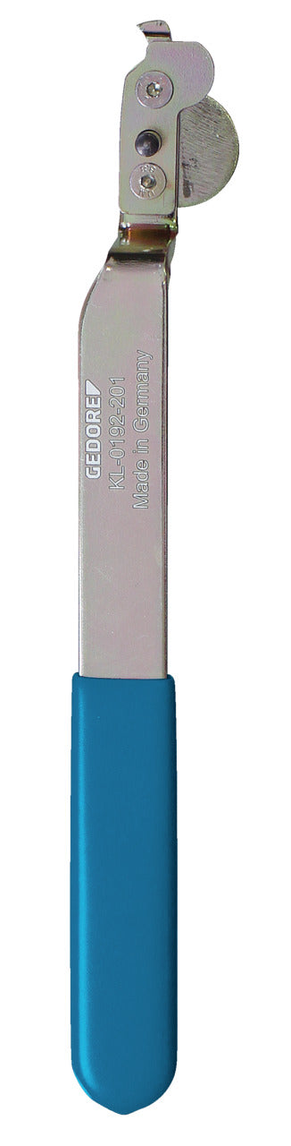 KL-0192-201 - herramienta básica: Herramienta con mango azul y cabezal metálico con imán circular articulado