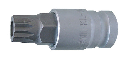 KL-0231-2 - Llave de vaso multidiente XZN M16, 60 mm: Vaso metálico con punta multidentada acoplada