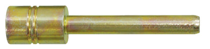 KL-0250-4014 - Imprimir sello 2: Pasador cilíndrico metálico dorado con extremo estriado y punta fina