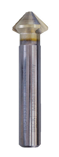KL-0250-4324 - Avellanador Ø12,4: Vástago cilíndrico con punta cónica de corte recubierta en dorado