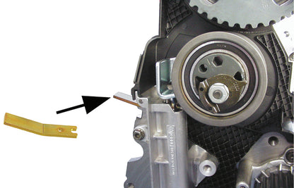 KL-0280-16 - placa de retención: Pieza metálica insertada en tensor de correa de distribución del motor