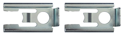 KL-0280-7632 - Herramienta de ajuste del tensor de cadena: Dos clips metálicos planos con ranuras y orificio circular