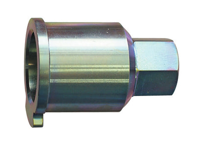 KL-0280-7633 - Herramienta para girar el árbol de levas: Adaptador metálico cilíndrico con brida y extremo hexagonal