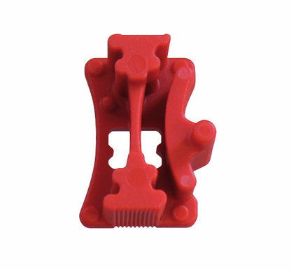 KL-0280-7662 A - Herramienta de bloqueo para engranajes de árbol de levas: Pieza de plástico rojo con brazo pivotante