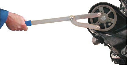KL-0282-35 C - Herramienta de contramarcha, ajustable: Mano sujeta llave de dos puntas ajustable en polea dentada de motor