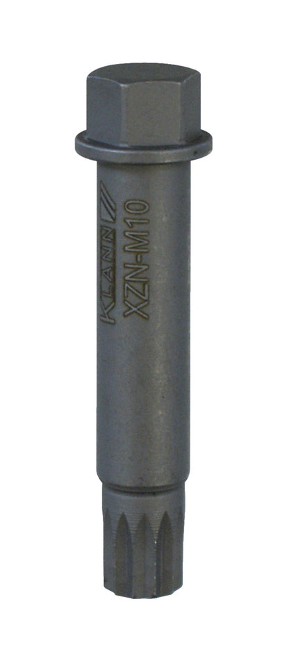 KL-0284-2801 - Punta de destornillador XZN-M10: Punta larga con cabeza hexagonal y extremo estriado tipo XZN