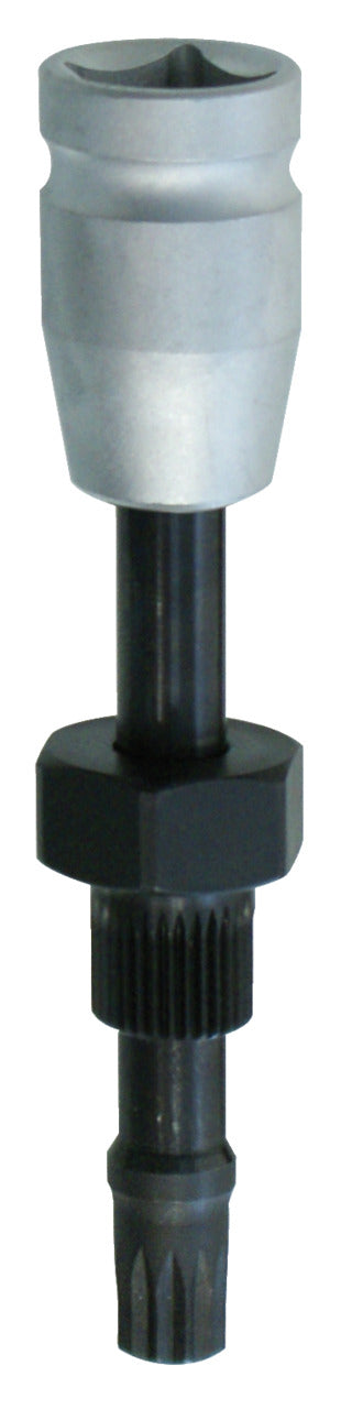 KL-0284-41 - Llave combinada del alternador XZN-M10: Casquillo hexagonal con vástago estriado y punta multidentada XZN