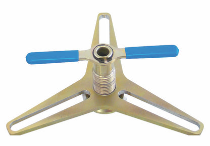 KL-0500-401-1 - Pretensor de embrague: Extractor en forma de estrella con tres brazos y mango cruzado azul