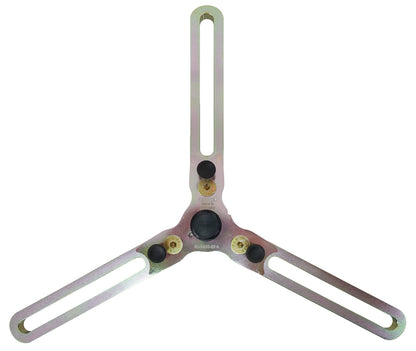KL-0500-601 A - Dispositivo básico: Extractor de tres brazos ajustables con ranuras y tornillos regulables