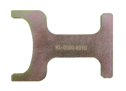 KL-0500-8010 - Llave SW47: Placa metálica plana con doble horquilla en ambos extremos