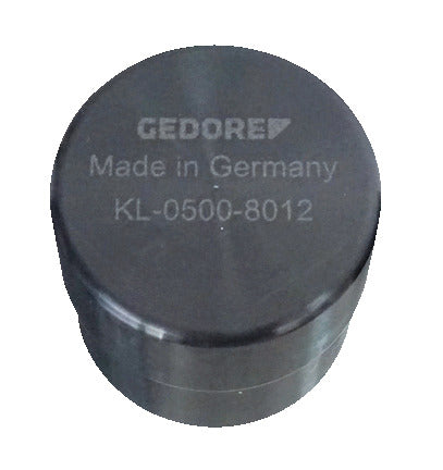 KL-0500-8012 - Tapón de sellado de compensación de la caja de cambios: Tapón cilíndrico negro con marca grabada