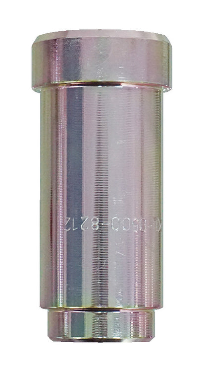 KL-0500-8212 - Extracción de la funda de soporte: Casquillo cilíndrico metálico con reborde hexagonal y grabado láser