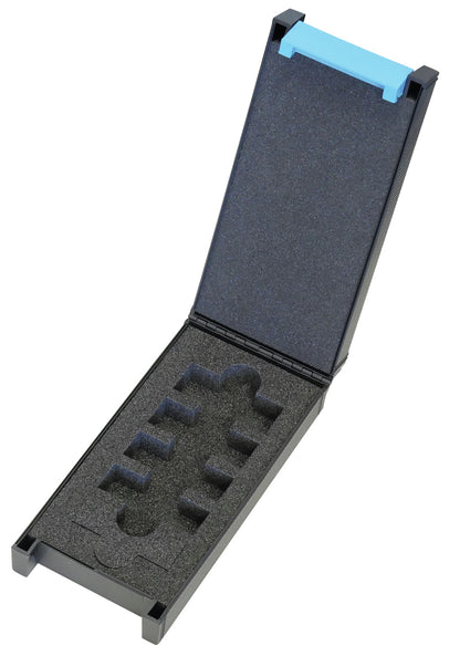 KL-0511-4090 - Estuche de plástico con inserto: Estuche plástico vacío abierto con espuma recortada para herramientas