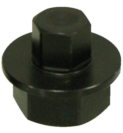 KL-0580-2202 - Unidad SW20: Adaptador cilíndrico negro con cabeza hexagonal saliente
