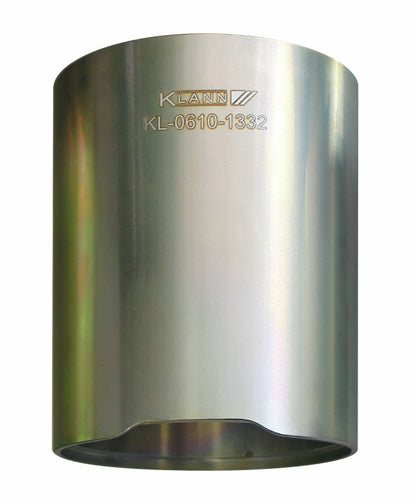 KL-0610-1332 - Manguito de presión/soporte: Manguito cilíndrico metálico hueco con extremo dentado en zigzag