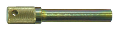 KL-0680-2102 A - Mandril de bloqueo Ø14, Ø10: Vástago metálico con extremo moleteado dorado y orificio pasante