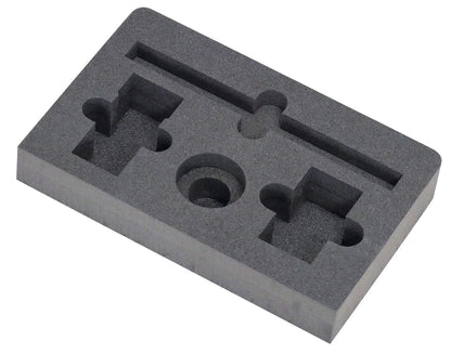 KL-0680-8090-1 A - Inserto de espuma: Inserto de espuma gris con cavidades moldeadas para herramientas