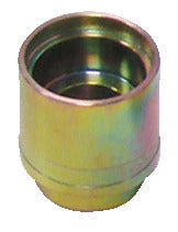 KL-0711-1111 - Manguito de presión/soporte corto Ø38: Manguito cilíndrico metálico dorado con reborde en la base