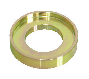KL-1002-2103 - pieza de presión: Anillo metálico dorado con acabado brillante y orificio central circular