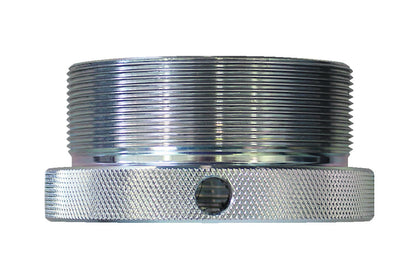 KL-1005-8001 - Adaptador 2 3/4"-16 EE.UU. a G1: Pieza cilíndrica metálica con rosca exterior y base moleteada con orificio