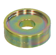 KL-1010-1305 - Pieza de presión, expansión Ø63 mm: Anillo metálico dorado con orificio central escalonado