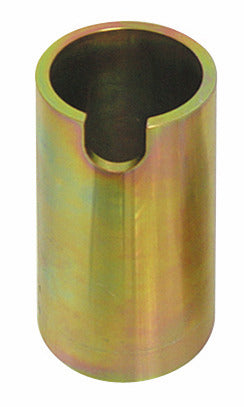 KL-1011-1001 - Manguito de soporte largo Ø62: Manguito cilíndrico metálico dorado con ranura interior en un extremo