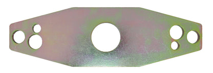 KL-1020-4203 - Placa de guía: Placa metálica alargada con múltiples orificios de distinto tamaño y acabado dorado iridiscente